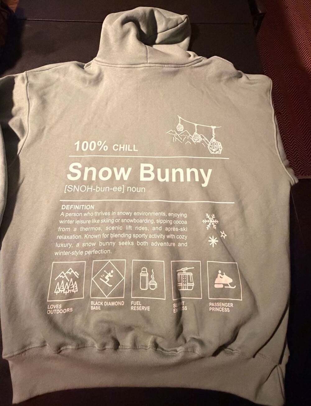 Wild Fable Snow Bunny Hoodie Size XXL
